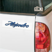 Alejandro Name Blue Sticker Autoaufkleber (Auf Lkw)
