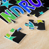 "ALEJANDRO" Vorname, Fun "HAPPY BIRTHDAY" Puzzle (Seite)