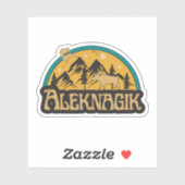 Aleknagik, Alaska-Sticker Aufkleber (Blatt)