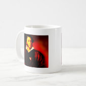 Aleksandr Pushkin Kaffeetasse (Vorderseite Links)