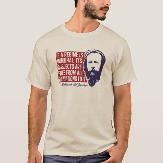 Aleksandr Solzhenitsyn - nicht durch Lügen leben T-Shirt (Vorderseite)