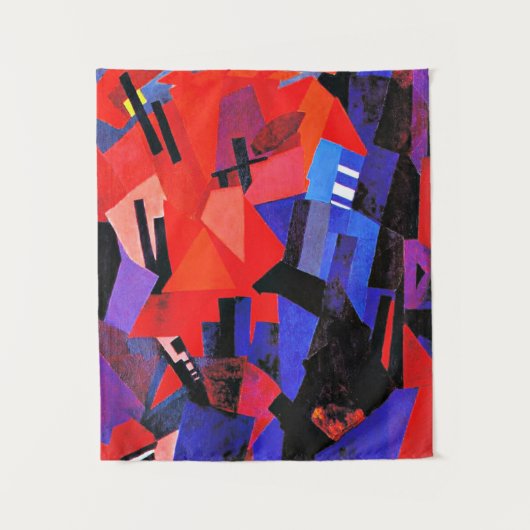 Aleksandra Ekster Malerei, Stadtbild Wandteppich (Vorderseite)