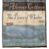 Aleman Walseeseeozeanmeer Duschvorhang (Vorderseite)