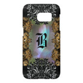 Alembertaine Elegante Baroque Girly Monogram Case-Mate Samsung Galaxy Hülle (Rückseite)