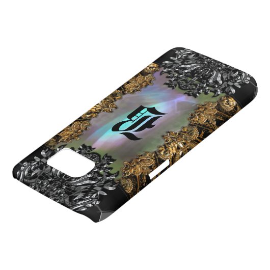 Alembertaine Elegante Baroque Girly Monogram Case-Mate Samsung Galaxy Hülle (unten)