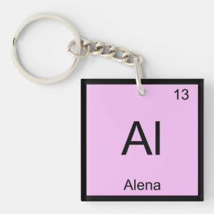 Alena Name Chemie Element Periodensystem Schlüsselanhänger