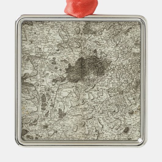 Alençon Silbernes Ornament (Vorne)