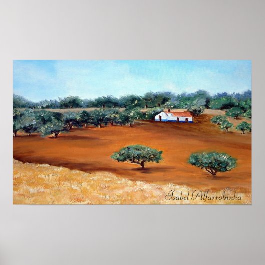 - Alentejo-Landschaft. Poster (Vorne)