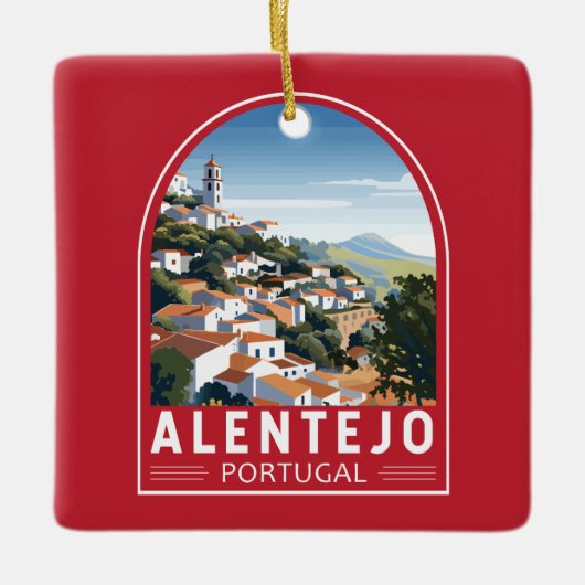 Alentejo Portugal Reisen Kunst, Dichtung und Musik Keramikornament (Vorderseite)