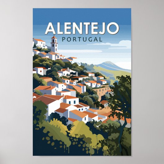 Alentejo Portugal Reisen Kunst, Dichtung und Musik Poster (Vorne)