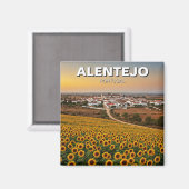 Alentejo Portugal Travel Magnet (Vorderseite/Rückseite)