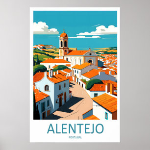 Alentejo Vintage Reiseposter Ski Nationalpark Poster