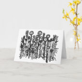 Aleph-Bet Jüdische Grußkarte Karte (Gelbe Blume)