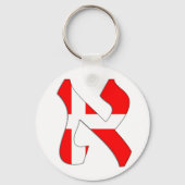 Aleph Dänemark Schlüsselanhänger (Vorderseite)