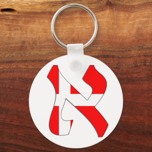 Aleph Dänemark Schlüsselanhänger (Vorderseite)