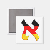 Aleph German.png Magnet (Vorderseite/Rückseite)