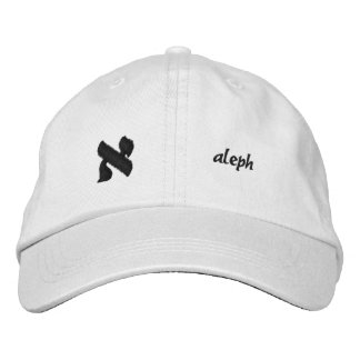 Aleph - kundengerechtes hebräisches Alphabet Bestickte Kappe