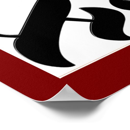 Aleph Symbol Reflection Poster (Ecke)