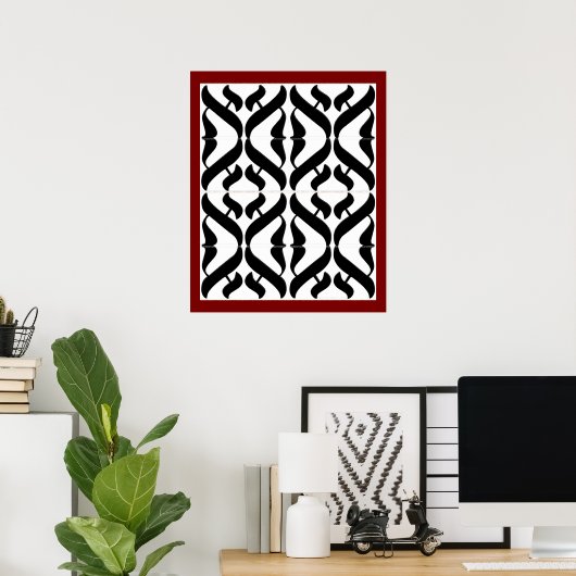 Aleph-Symbol-Reflexion Poster (Heimbüro)