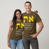 Aleph Tav Symbol Messianisch Hebrew Roots Torah T-Shirt (Unisex)