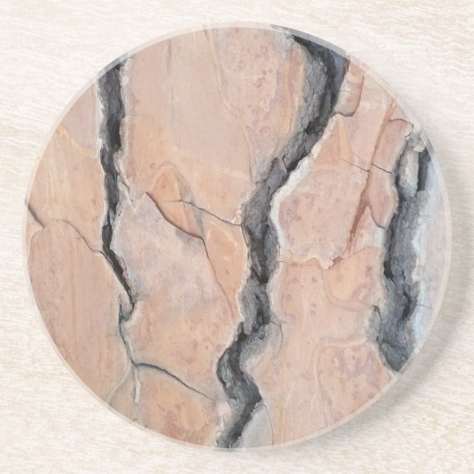 Aleppo Pine Sandstein Untersetzer (Vorne)