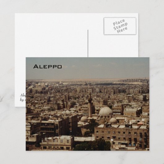 Aleppo Postkarte (Vorne/Hinten)