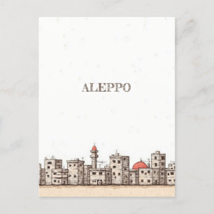 Aleppo Syria Travel Postcard Postkarte