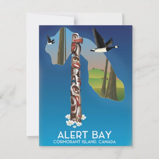 Alert Bay, Kanada, Reiseposter (Vorderseite)