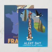 Alert Bay, Kanada, Reiseposter (Vorne/Hinten)