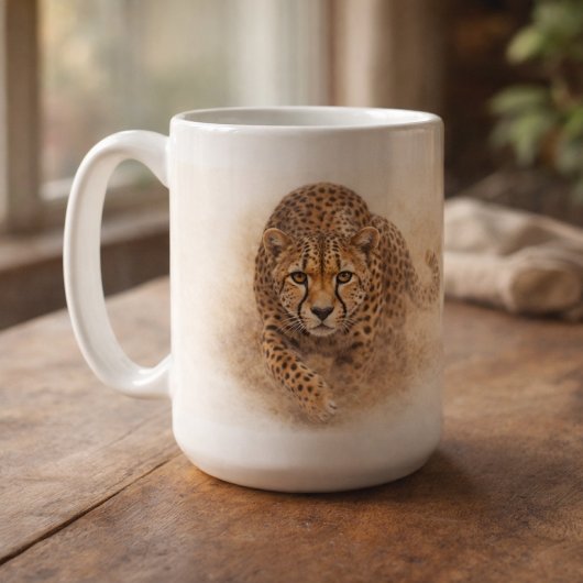 Alert Cheetah | African Wildlife Art Kaffeetasse