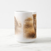 Alert Cheetah | African Wildlife Art Kaffeetasse (Mittel)