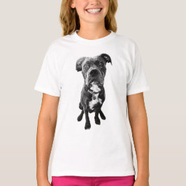 Alert Dog T-Shirt – Realistic Sitting Pose