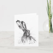 Alert Hare Dankeskarte (Vorderseite)