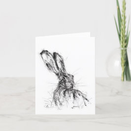 Alert Hare Dankeskarte