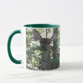 Alert Mule Deer Wildlife Foto Tasse (Links)