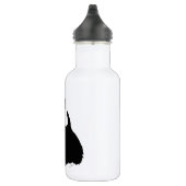 Alert Scottish Terrier Silhouette Trinkflasche (Rechts)
