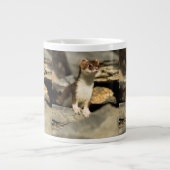Alert Weasel Jumbo-Tasse (Vorderseite)