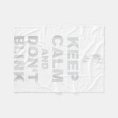 Alert - Weeng Angel - Keep Calm And Dont Blink 2 Fleecedecke (Vorderseite (Horizontal))