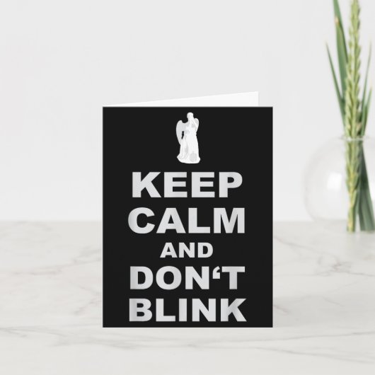 Alert - Weeng Angel - Keep Calm And Dont Blink 2 Karte (Vorderseite)