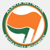 alerta-logo-keltisch runder aufkleber (Vorderseite)