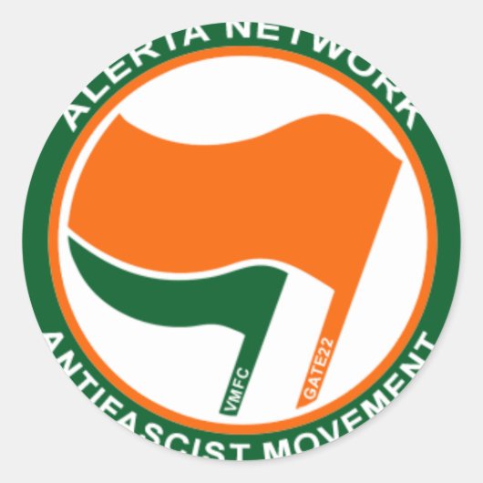 alerta-logo-keltisch runder aufkleber (Vorderseite)