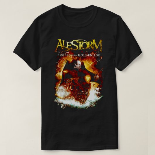 Ales 504 Sunset Golden Age - Alestorm - Bester Ver T-Shirt (Design vorne)