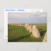 Ales Stenar ~ Schweden Postkarte (Vorne/Hinten)