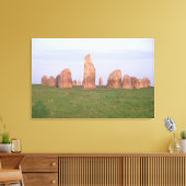 Ales Stenar 'Ship Setting' Steinkreis Leinwanddruck (Insitu (Wohnzimmer))