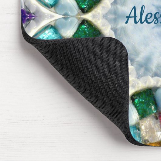ALESSANDRA ~Gem Stone ~ Personalisiert Mousepad (Ecke)
