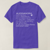 Alessandra Name Alessandra Definition Alessandra F T-Shirt (Design vorne)