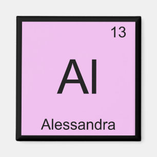 Alessandra Name Chemie Element Periodensystem Magnet