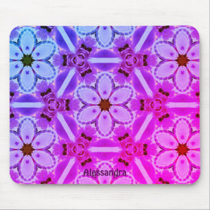 ALESSANDRA ~Ribbons Bows Pattern ~ Personalisiert  Mousepad