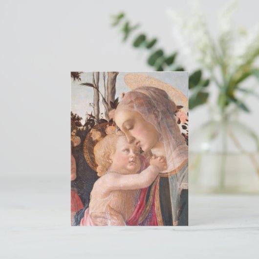 Alessandro Botticelli's The Jungfrau and Child Postkarte (Stehend Vorderseite)