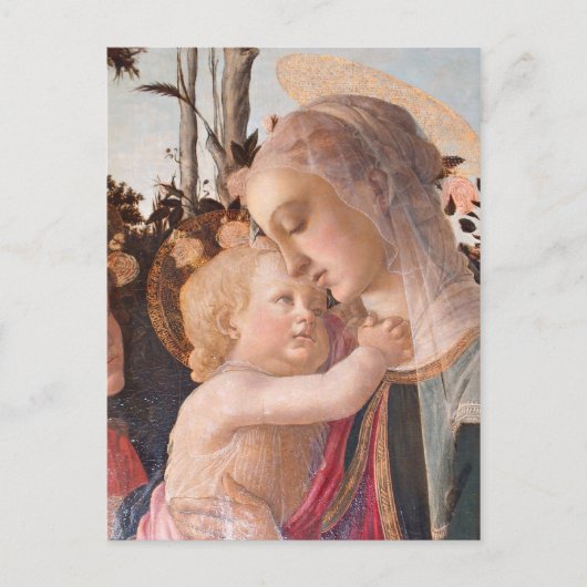 Alessandro Botticelli's The Jungfrau and Child Postkarte (Vorderseite)